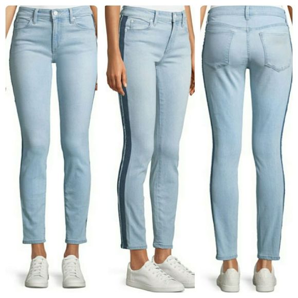 JoieIcon Tuxedo-Stripe Ankle Skinny Jeans - Picture 2 of 10